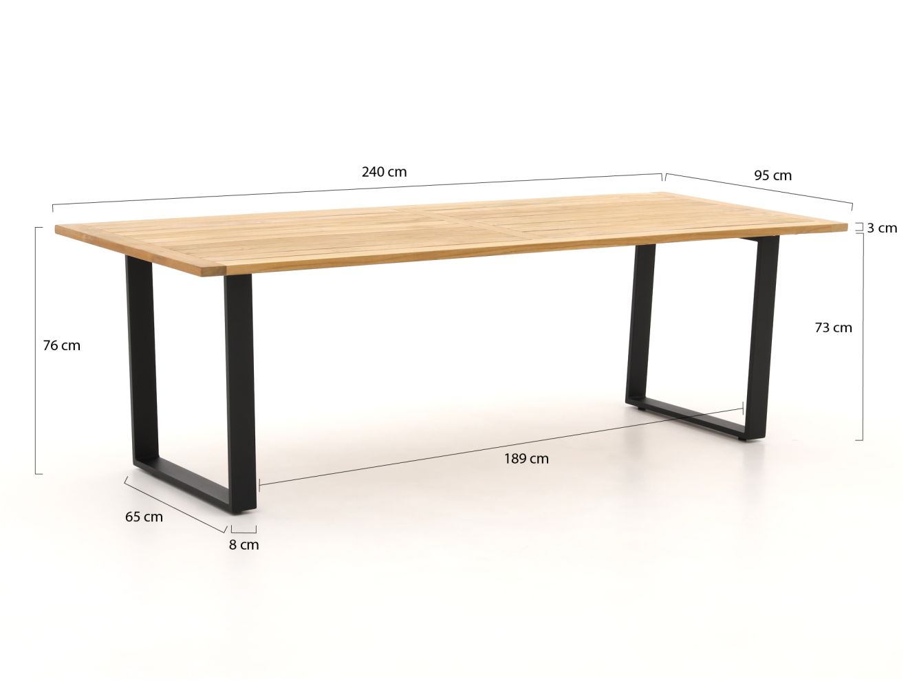 Apple Bee Condor Gartentisch 240x95x75 cm günstig online kaufen