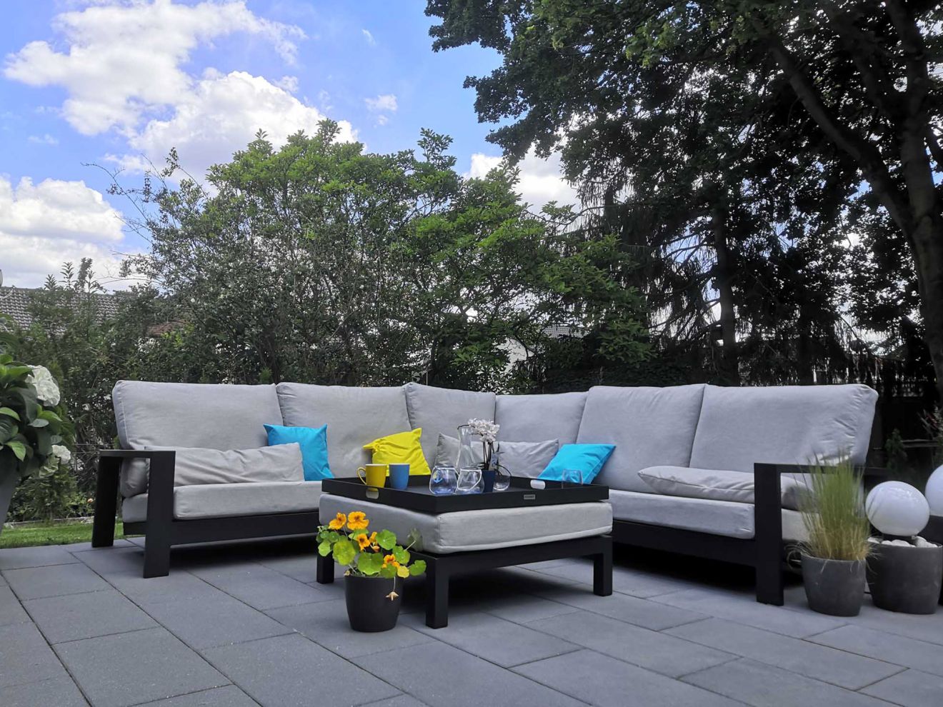 Bellagio Vezzano Lounge Gartenhocker 80x80 cm