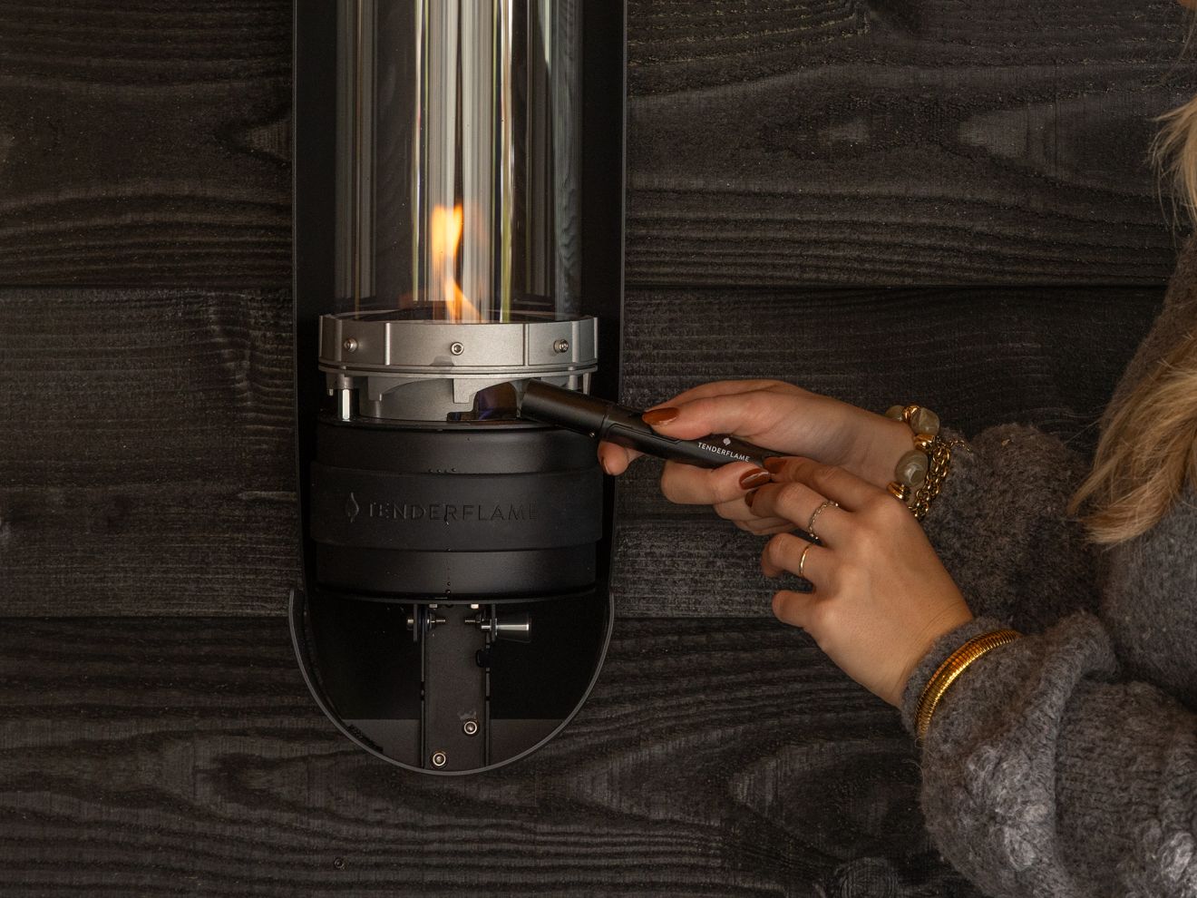 Tenderfuel Pen Torch Anzünder Schwarz