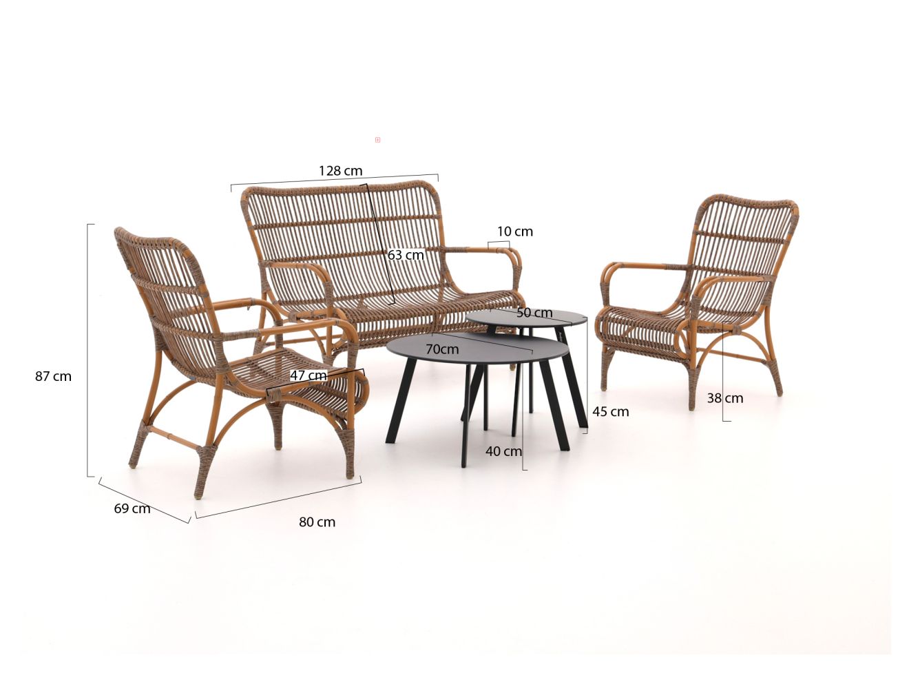 Intenso Napoli/Bovezzo Sessel-Sofa Loung...