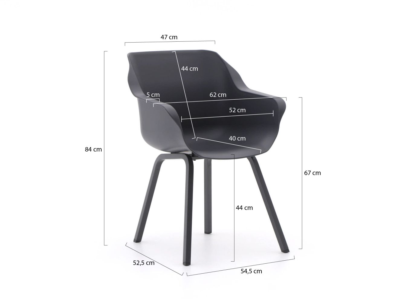 Hartman Sophie/ROUGH-S 90 cm Gartenmöbel-Set 3-teilig günstig online kaufen