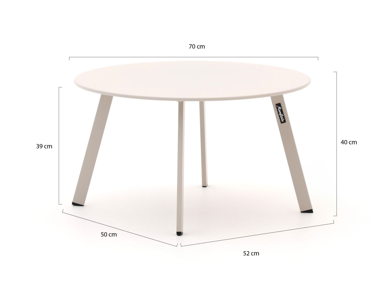 Manifesto Bovezzo Beistelltisch Outdoor-...