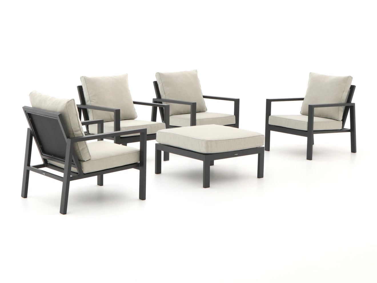 Manifesto Alzano Sessel Lounge-Set 5-teilig