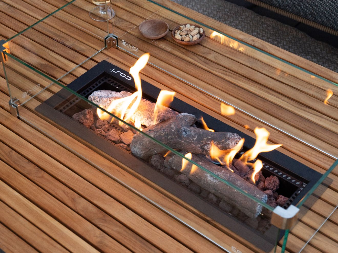 Cosiburner Ceramic Woodlogs Taupe  Rabatt: 39 %