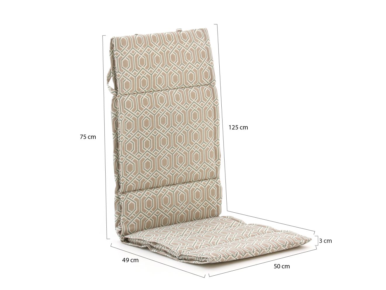 Madison Auflage Hochlehner dünn 125x50 ...