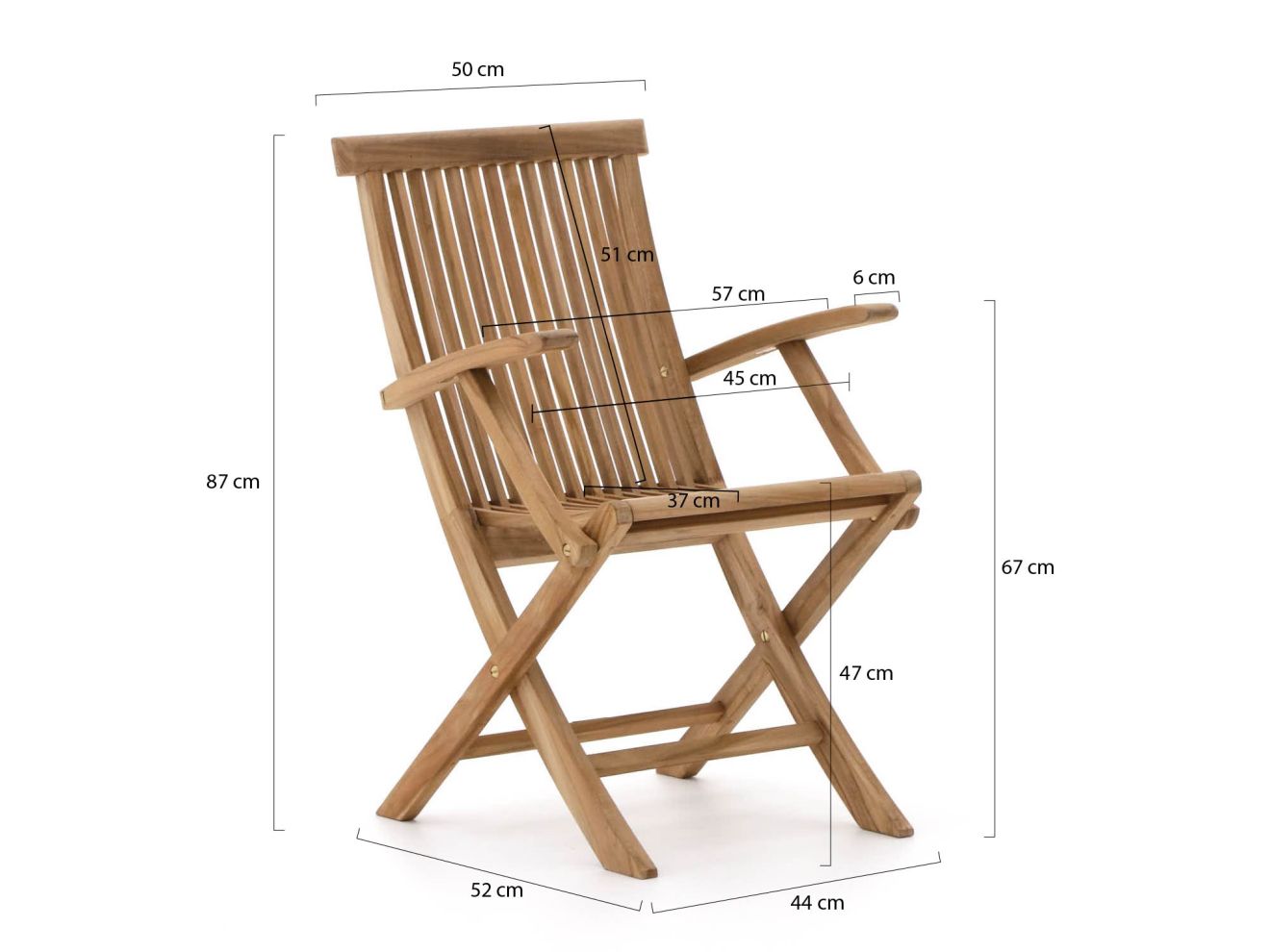 Sunyard Leeds Gartenstuhl zusammenklappbar günstig online kaufen