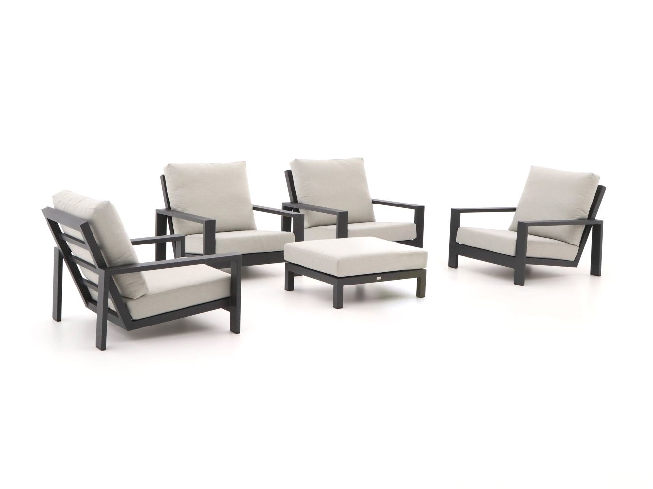 Bellagio Vezzano Sessel Lounge-Set 5-teilig