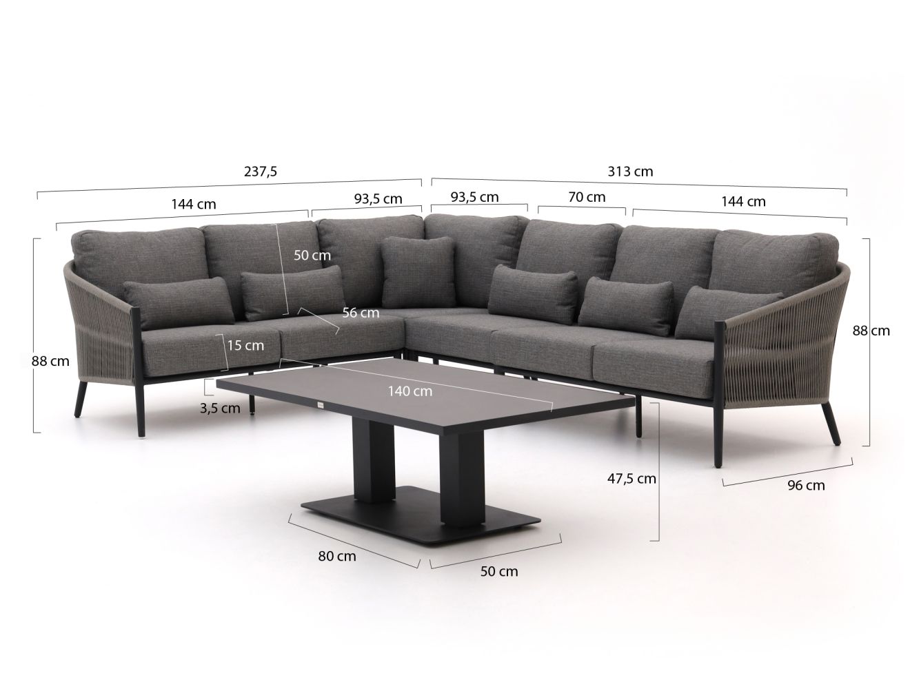 Bellagio Mineo/Usini Ecklounge-Set 5-tei... Bellagio Mineo/Usini Ecklounge-Set 5-tei...