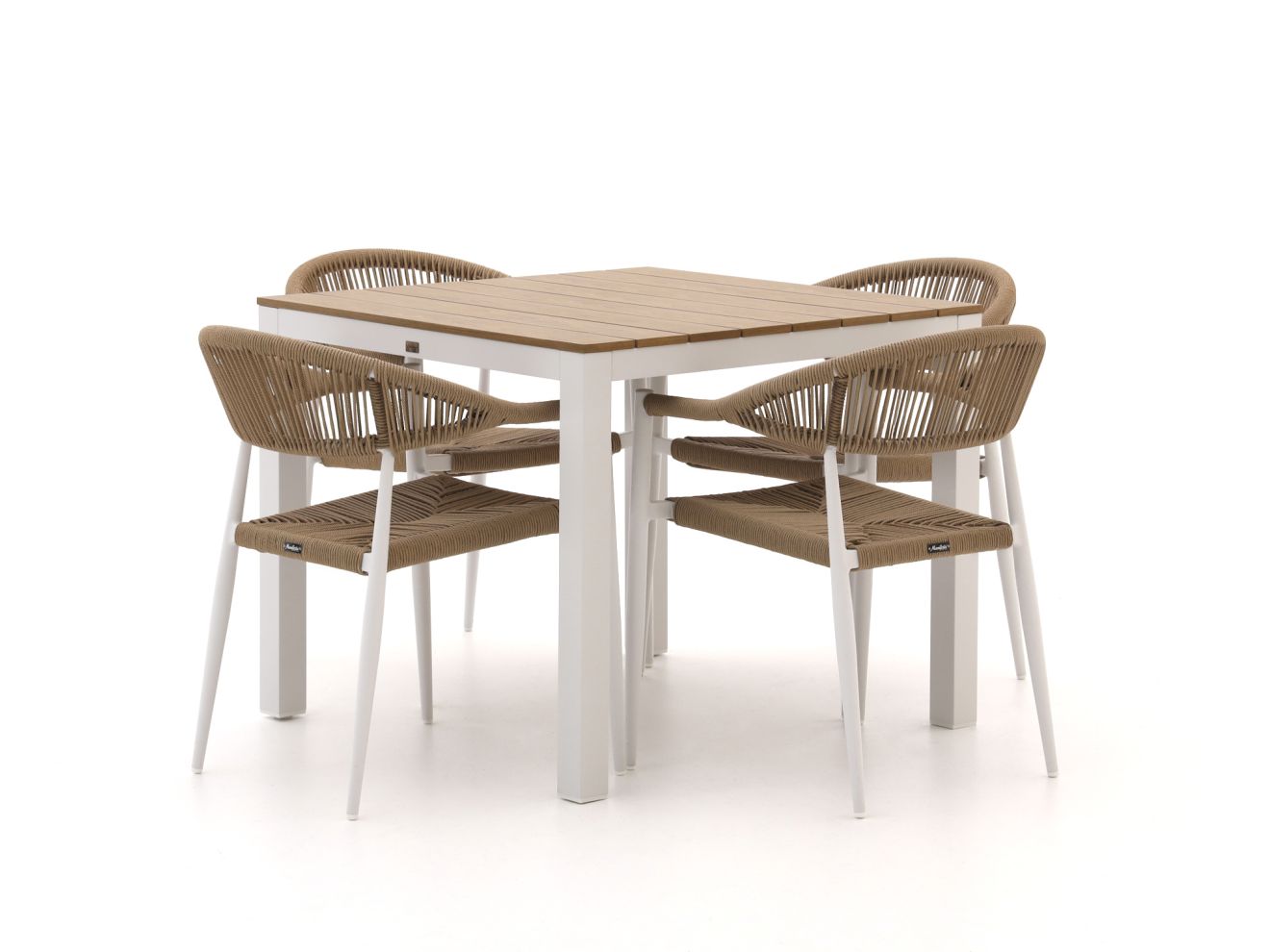 Manifesto Belpasso/Fidenza 90 cm Gartenmöbel-Set 5-teilig stapelbar günstig online kaufen