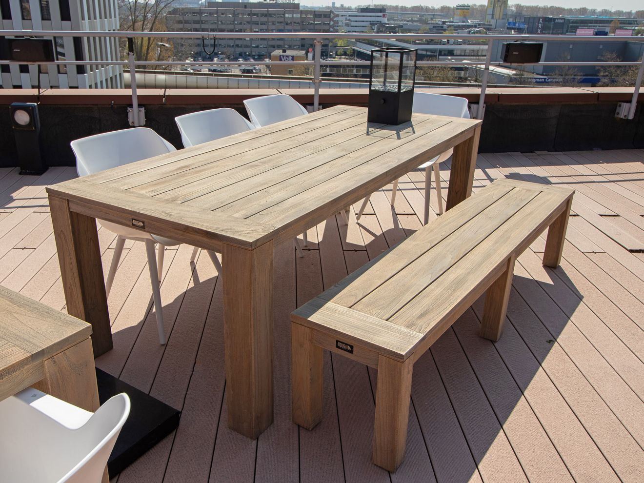 Intenso Fabrizi/ROUGH-X 180 cm Gartenmöbel-Set 5-teilig verstellbar Braun  Rabatt: 24 %