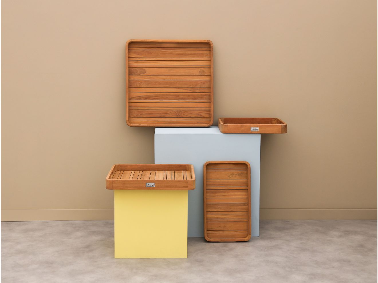 Bellagio Caccamo Tablett 70x70 cm Braun  Rabatt: 15 %