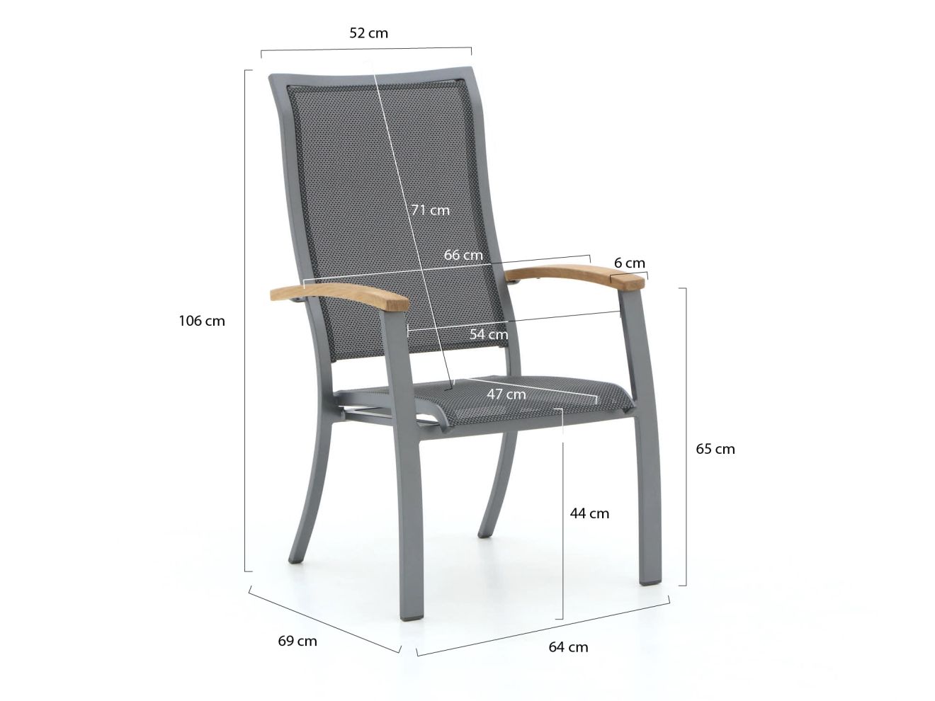 Bellagio Lugo/Fidenza 220 cm Gartenmöbel-Set 7-teilig stapelbar günstig online kaufen