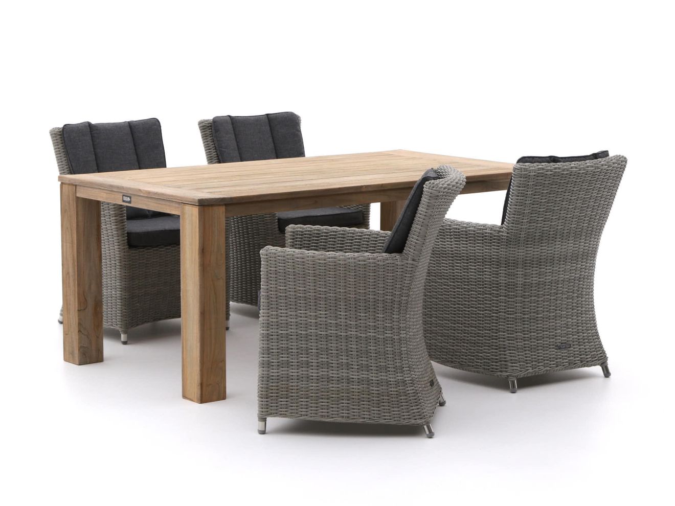 Intenso Adriano/ROUGH-X 180 cm Gartenmöbel-Set 5-teilig Braun  Rabatt: 20 %