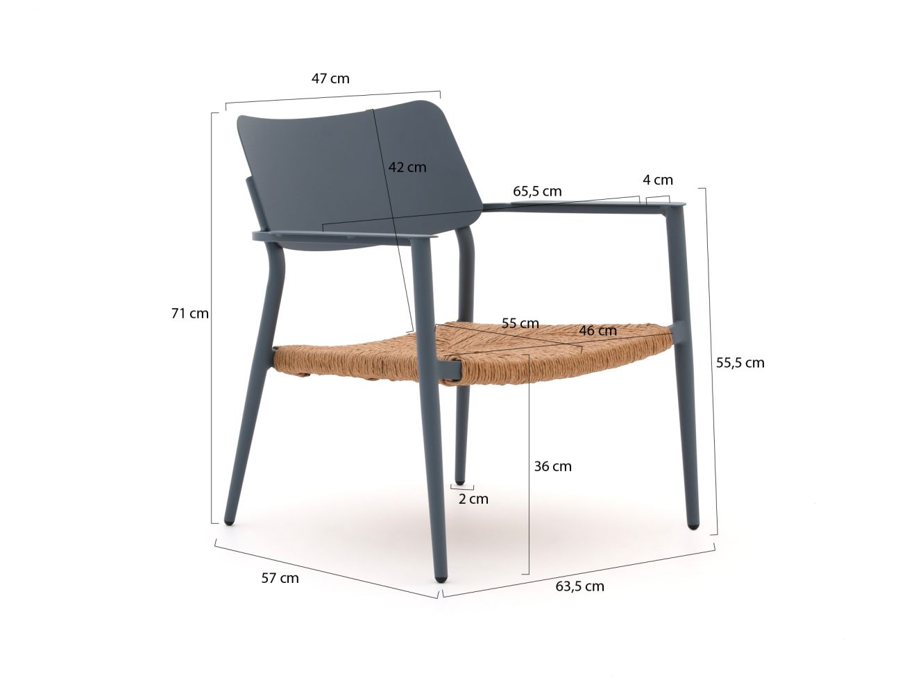 Bellagio Cino Gartenstuhl mit Hocker stapelbar günstig online kaufen