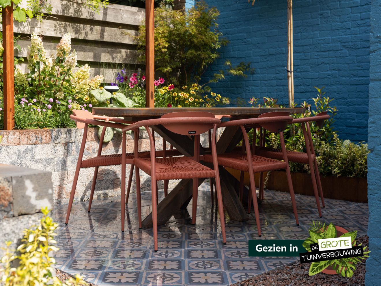 Manifesto Cavone Gartenstuhl stapelbar Taupe  Rabatt: 23 %