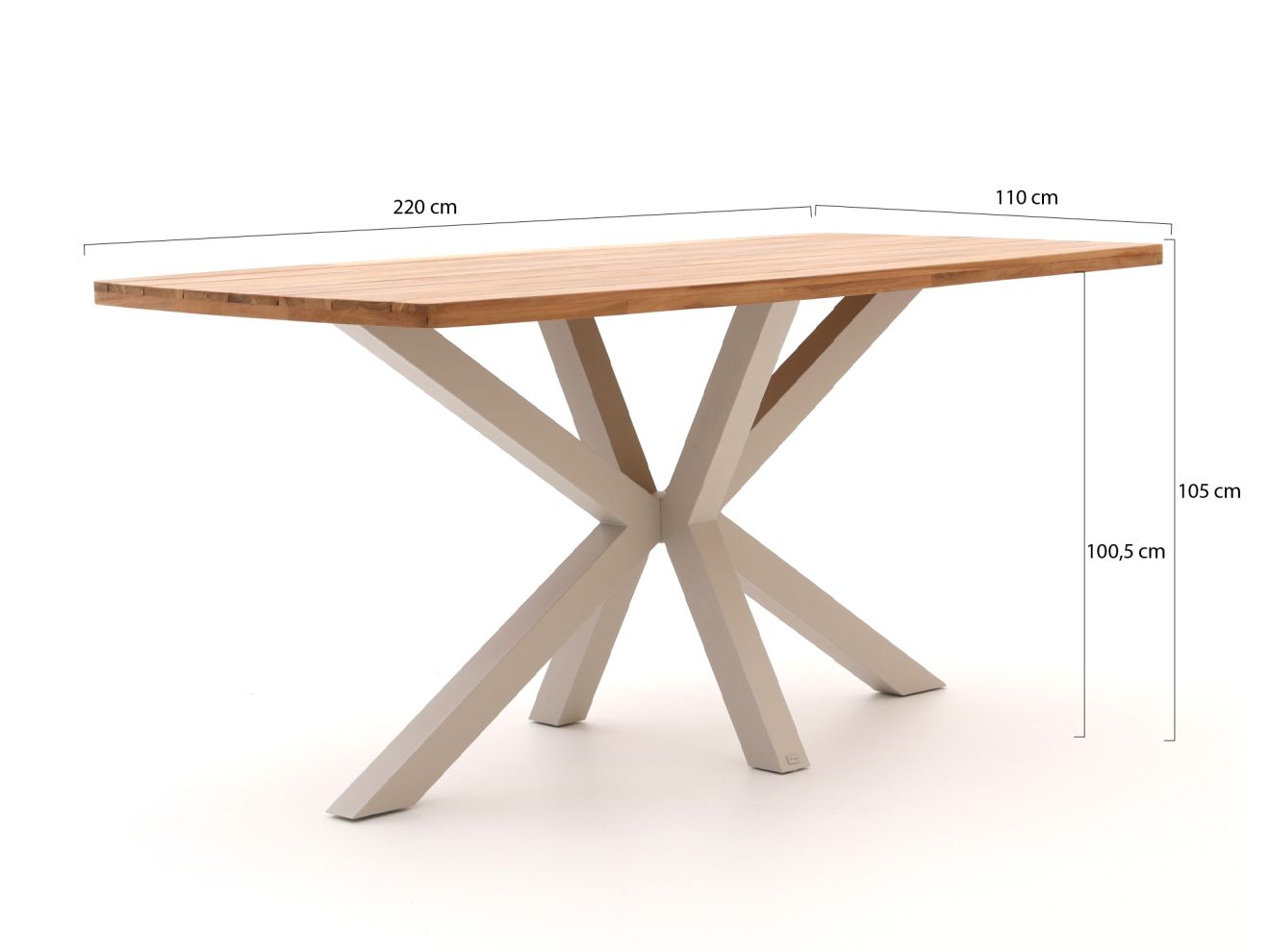 Bellagio Mineo/Induno Dänisch oval 220cm Gartenbar 7-Teilig Braun  Rabatt: 20 %