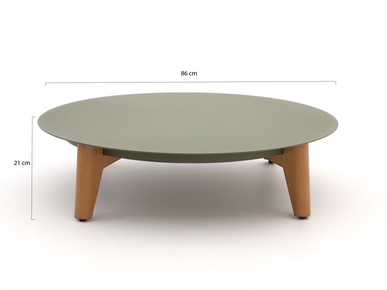 Bellagio Esenta Loungetisch ø86 (h:21 cm)/ø 68 (h:19 cm) Grün 86cm Rabatt: 20 %