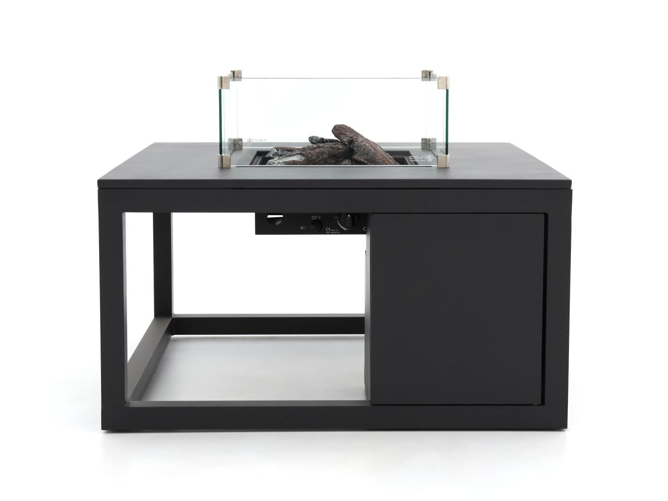 Cosiraw Lounge Feuertisch 100x100x55 cm Grau