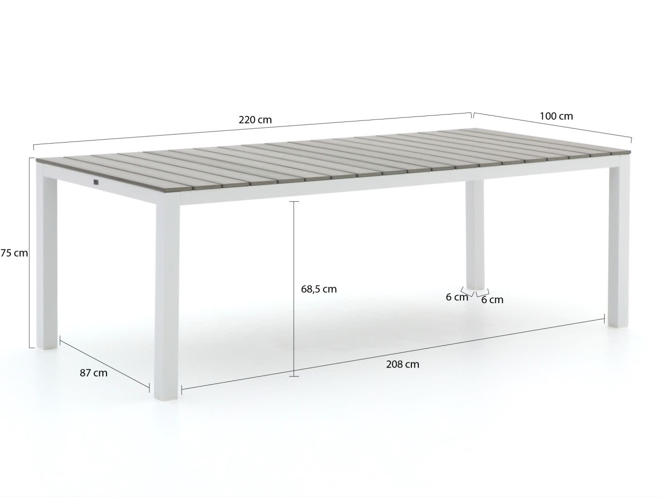 Forza Ripi/Fidenza 220 cm Gartenmöbel-S...