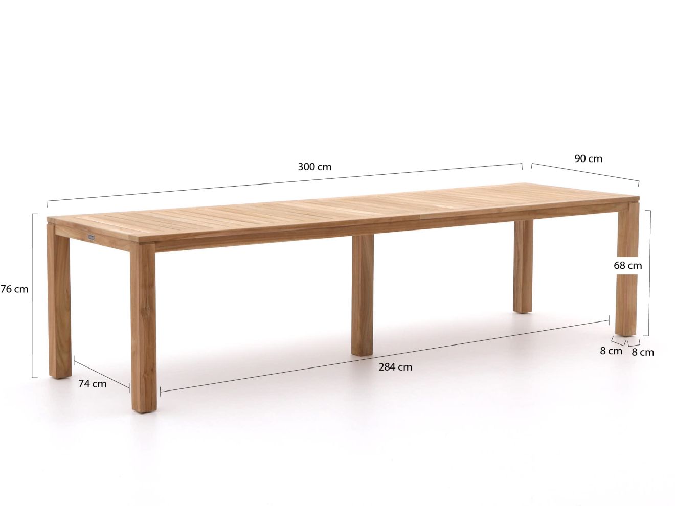 Sunyard Oxford Gartentisch 300x90  cm günstig online kaufen