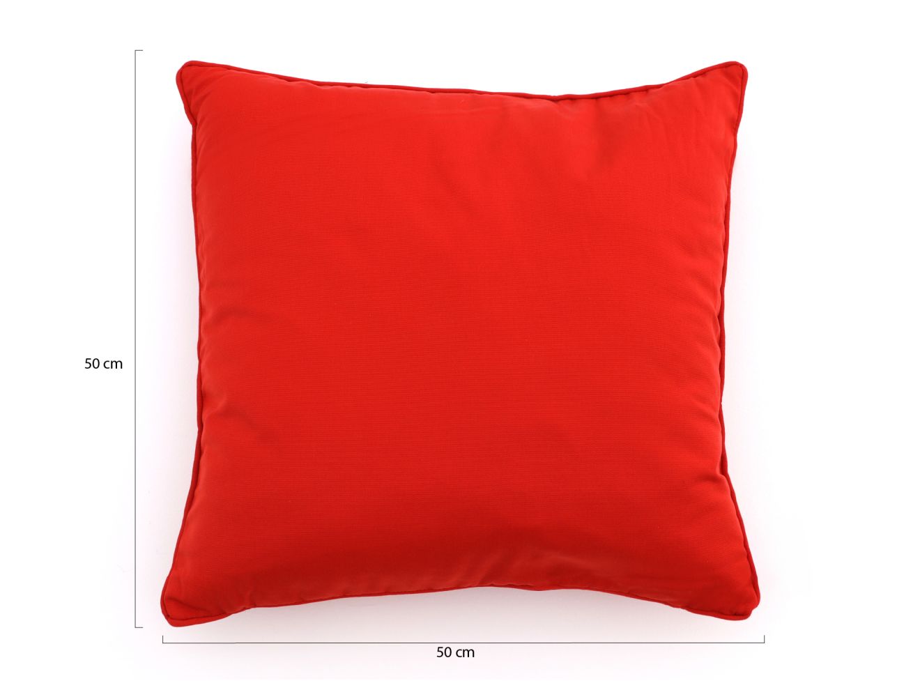 Dekokissen 50x50 cm Rot 50x50cm