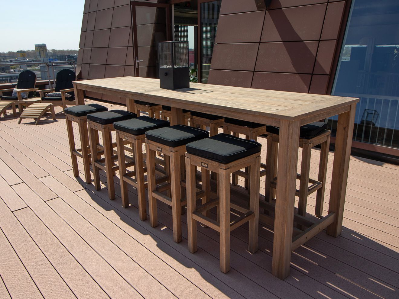 ROUGH-X 180 cm Gartenbar-Set 9-teilig Br... ROUGH-X 180 cm Gartenbar-Set 9-teilig Br...