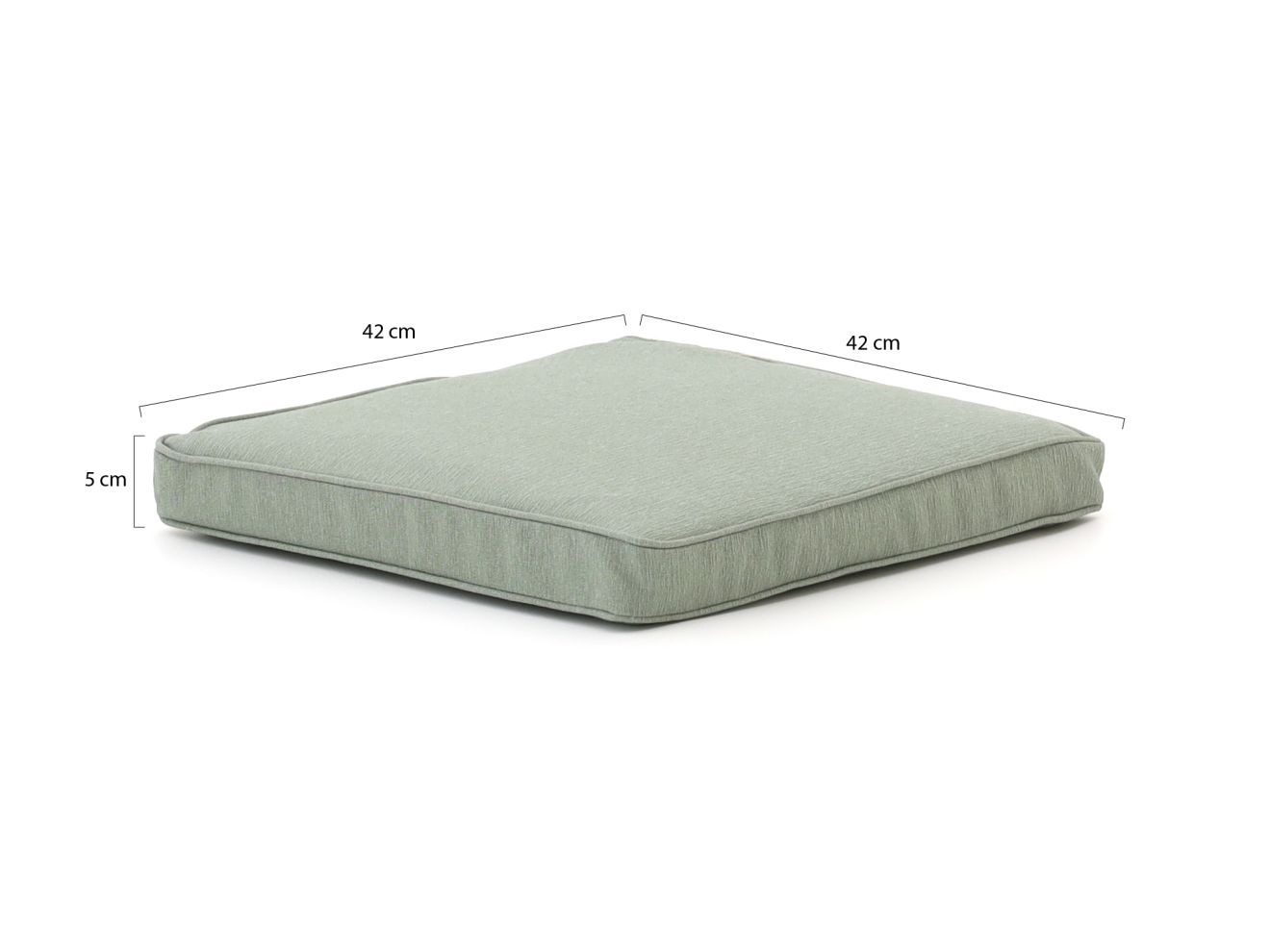 Madison Wicker Sitzkissens 42x42 cm Sitz Grün 42x42cm