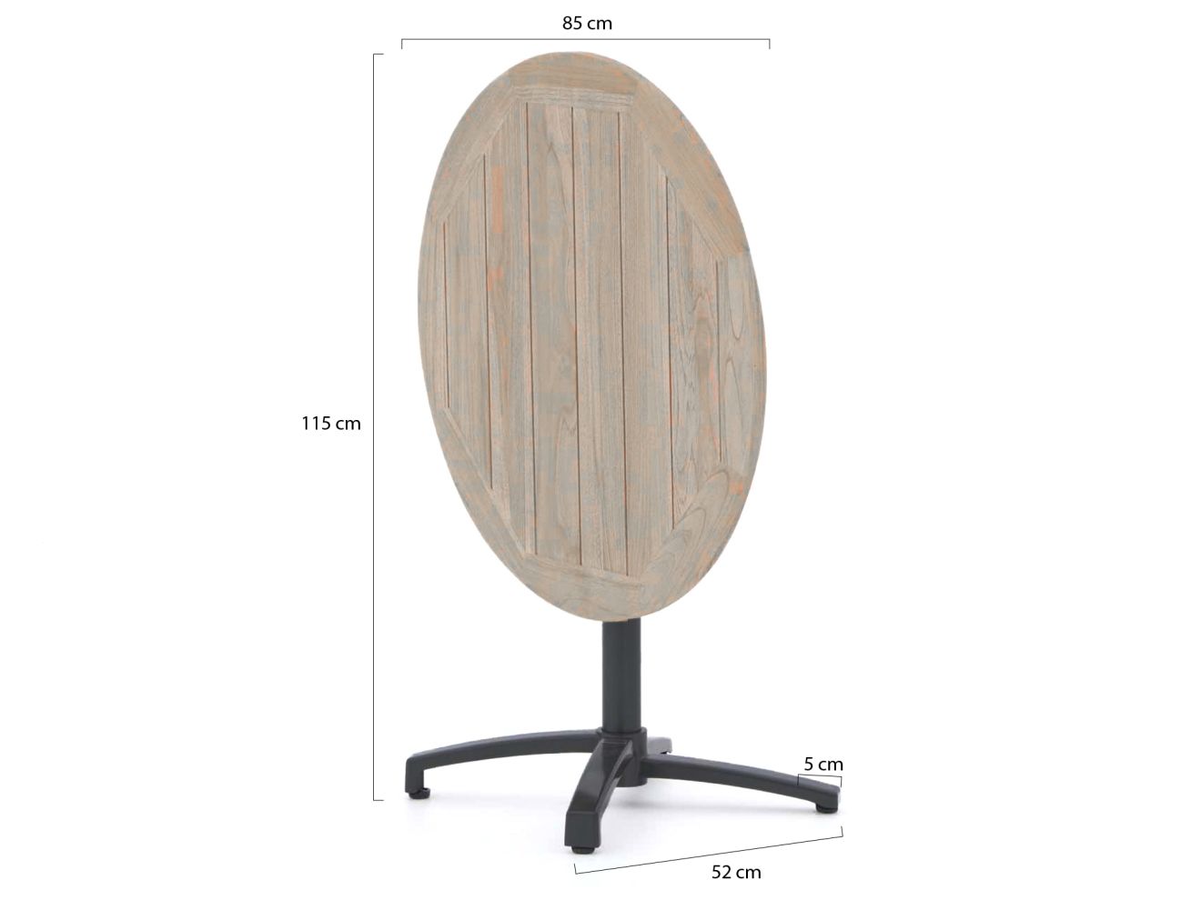 Bellagio Canzo Gartentisch klappbar ø 8...