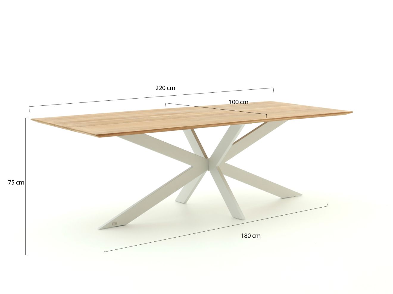 Bellagio Furato Gartentisch 220x100 cm günstig online kaufen