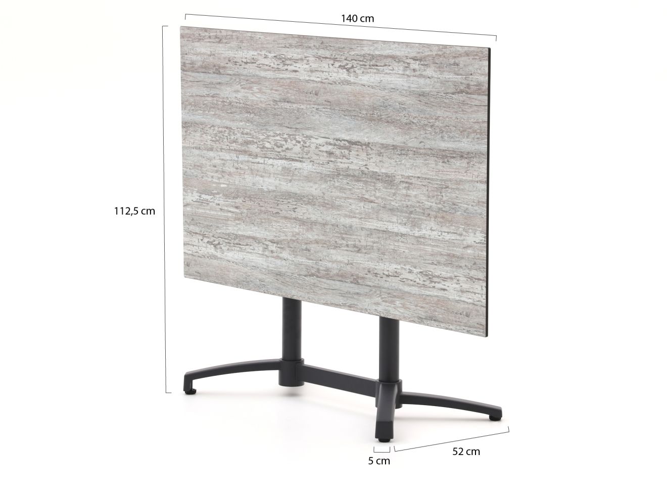 Manifesto Belpasso/Canzo 140 cm Gartenmöbel-Set 5-teilig klappbar stapelbar   Rabatt: 20 %