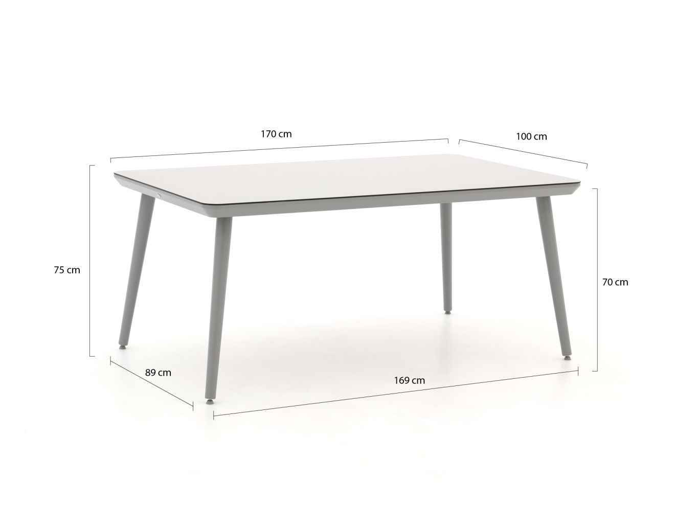 Hartman Sophie Studio Gartentisch 170x100x75 cm günstig online kaufen