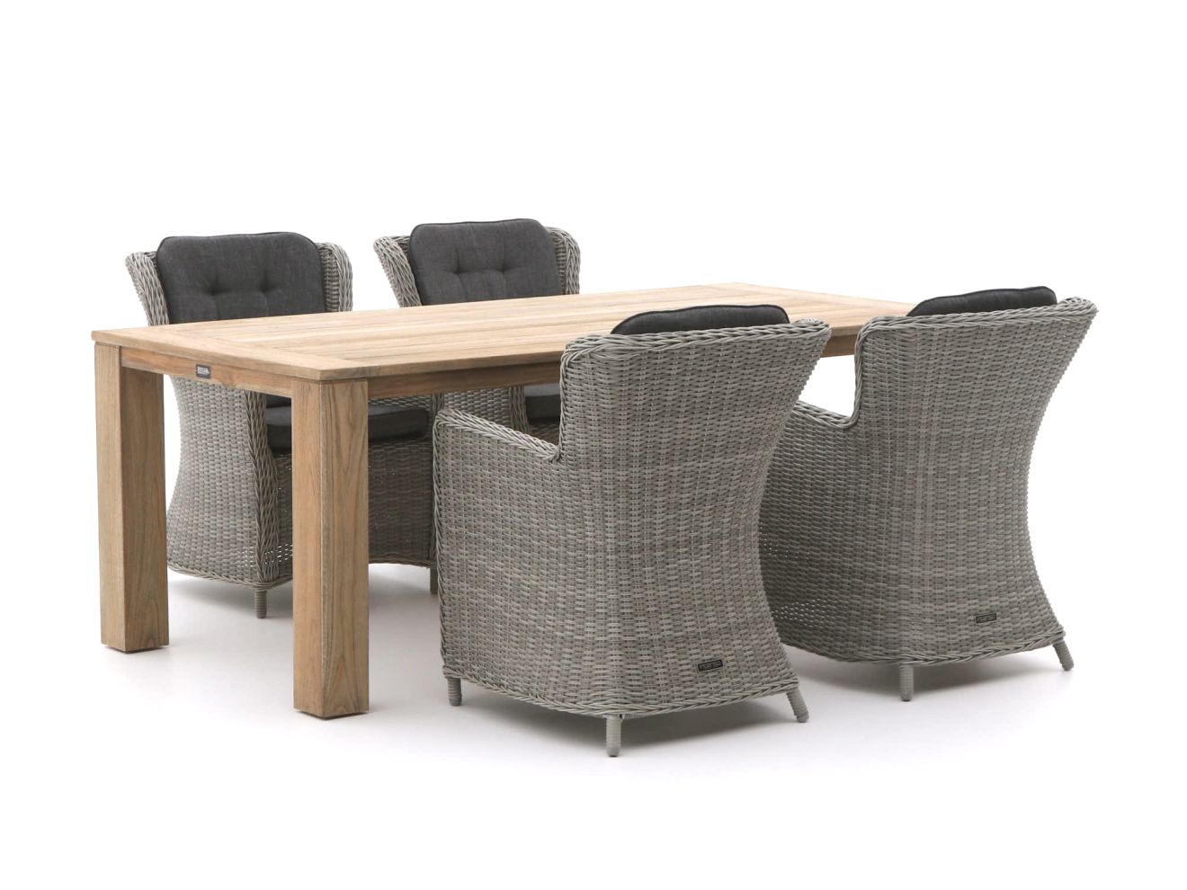Intenso Milano/ROUGH-X 200 cm Gartenmöbel-Set 5-teilig