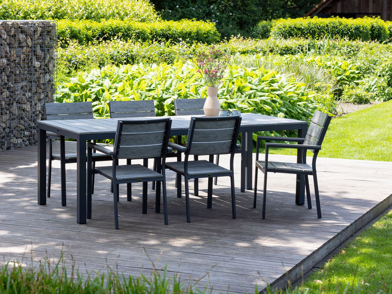 Bellagio Fidenza 220 cm Gartenmöbel-Set 7-Teilig Stapelbar Schwarz Rabatt: 21 % Bellagio Fidenza 220 cm Gartenmöbel-Set 7-Teilig Stapelbar Schwarz Rabatt: 21 %