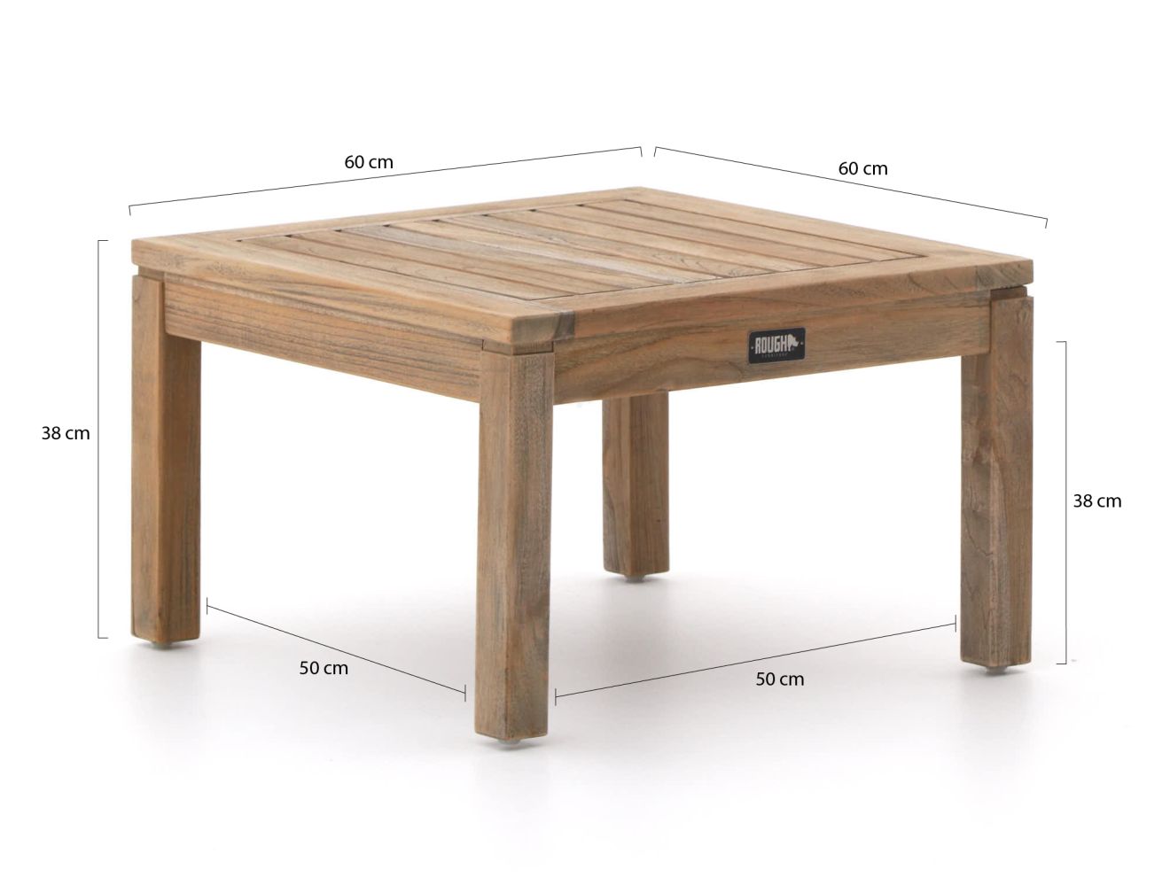 ROUGH-S Beistelltisch Outdoor 60x60x38 cm
