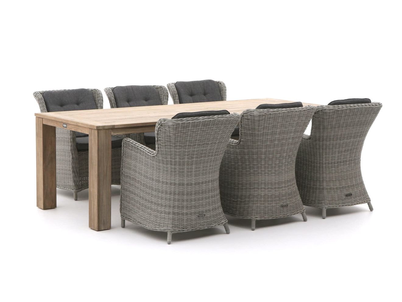 Intenso Milano/ROUGH-X 240 cm Gartenmöbel-Set 7-teilig Braun  Rabatt: 30 %