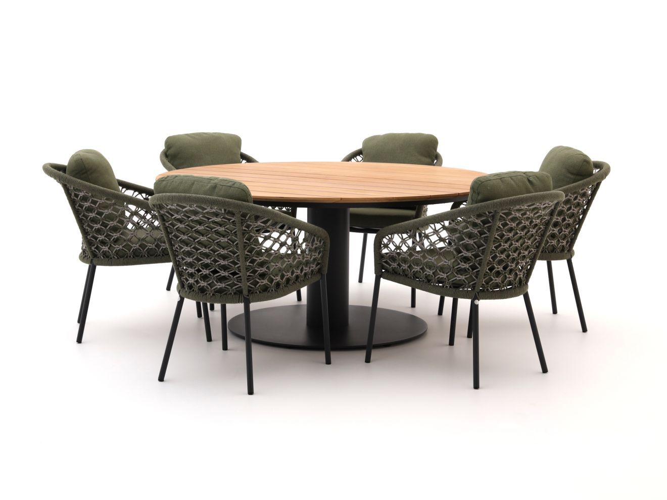 + 15 % Kassenrabatt | SUNS Nappa/Grado ø170 cm Gartenmöbel-Set 7-teilig