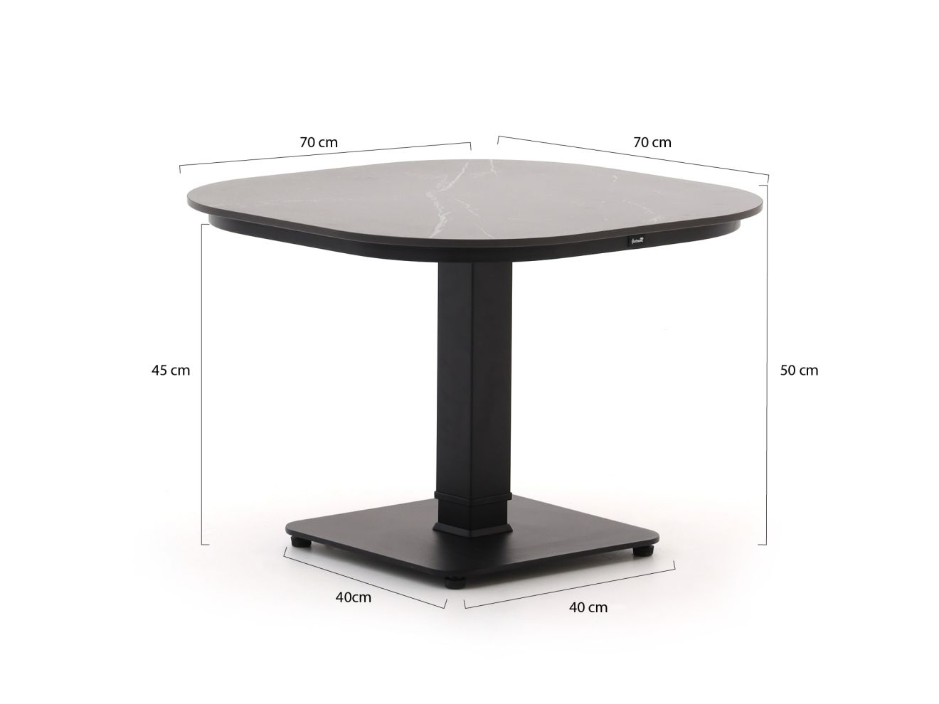 Hartman Tubb Gartenmöbel-Set 70 cm 3-teilig verstellbar Grau  Rabatt: 20 %