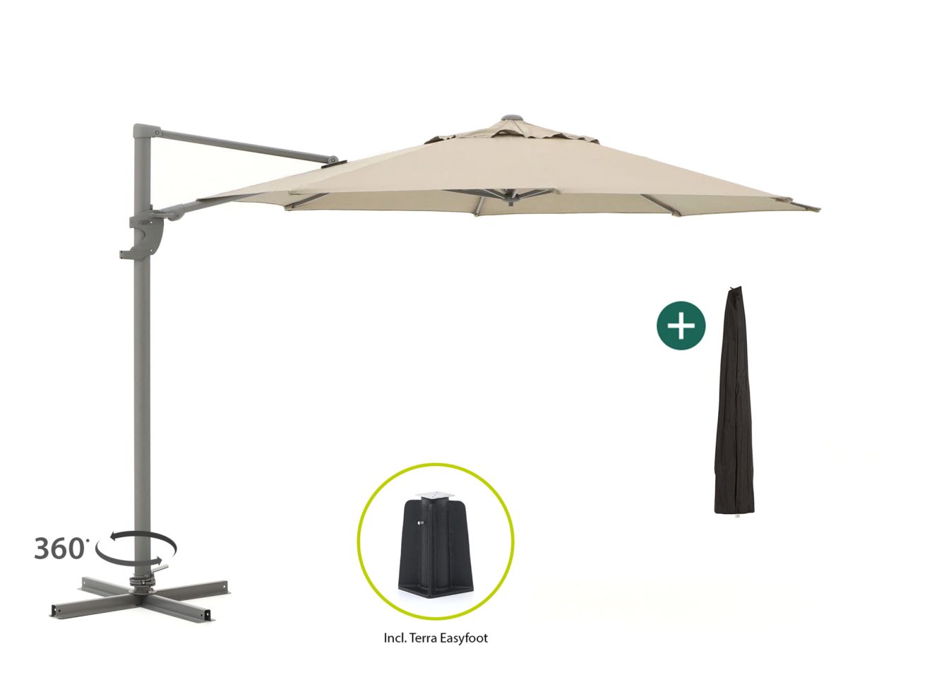 Shadowline Francisco Ampelschirm ø 330 cm günstig online kaufen