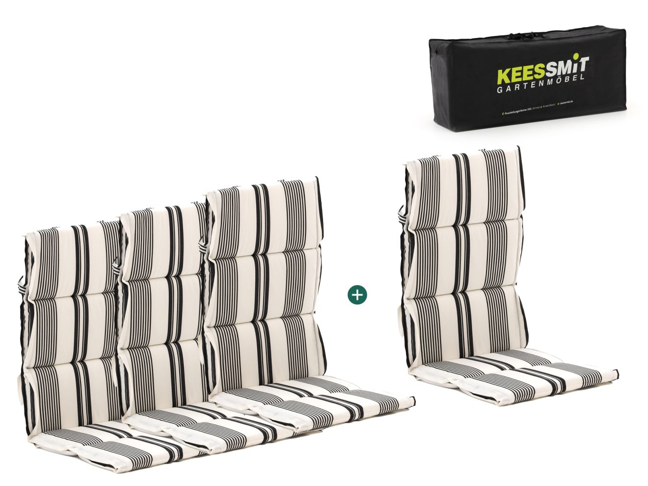 Madison Fiber Hochleher Auflagen Set von 4 Weiß  Rabatt: 33 %