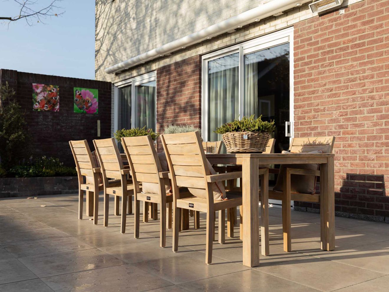 ROUGH-S Gartentisch 300x90x76 cm Braun ... ROUGH-S Gartentisch 300x90x76 cm Braun ...