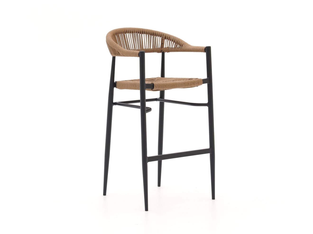 Manifesto Belpasso/Trecenta 150 cm Gartenbar-Set 5-teilig stapelbar Schwarz  Rabatt: 21 %