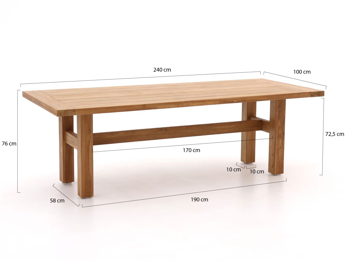 Hartman Sophie/Yasmani 240 cm Gartenmöbel-Set 7-teilig Braun  Rabatt: 25 %