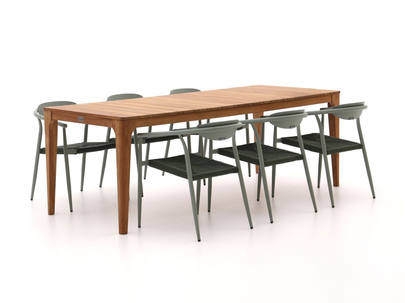 Manifesto Cavone/Bruca 220 cm Gartenmöbel-Set 7-teilig stapelbar