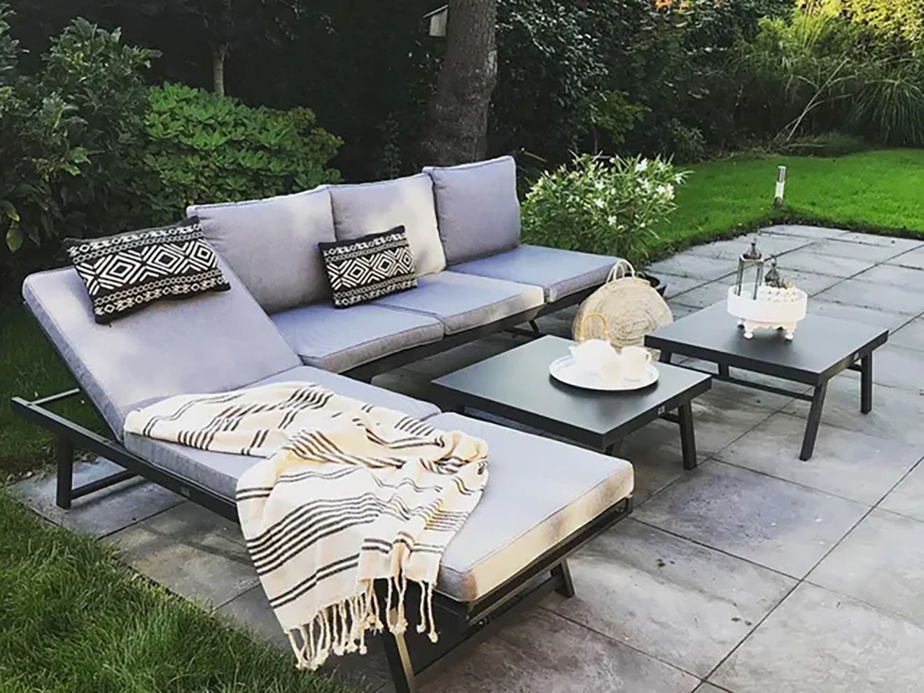 Forza Vadena Lounge-Set 2-teilig verstel...