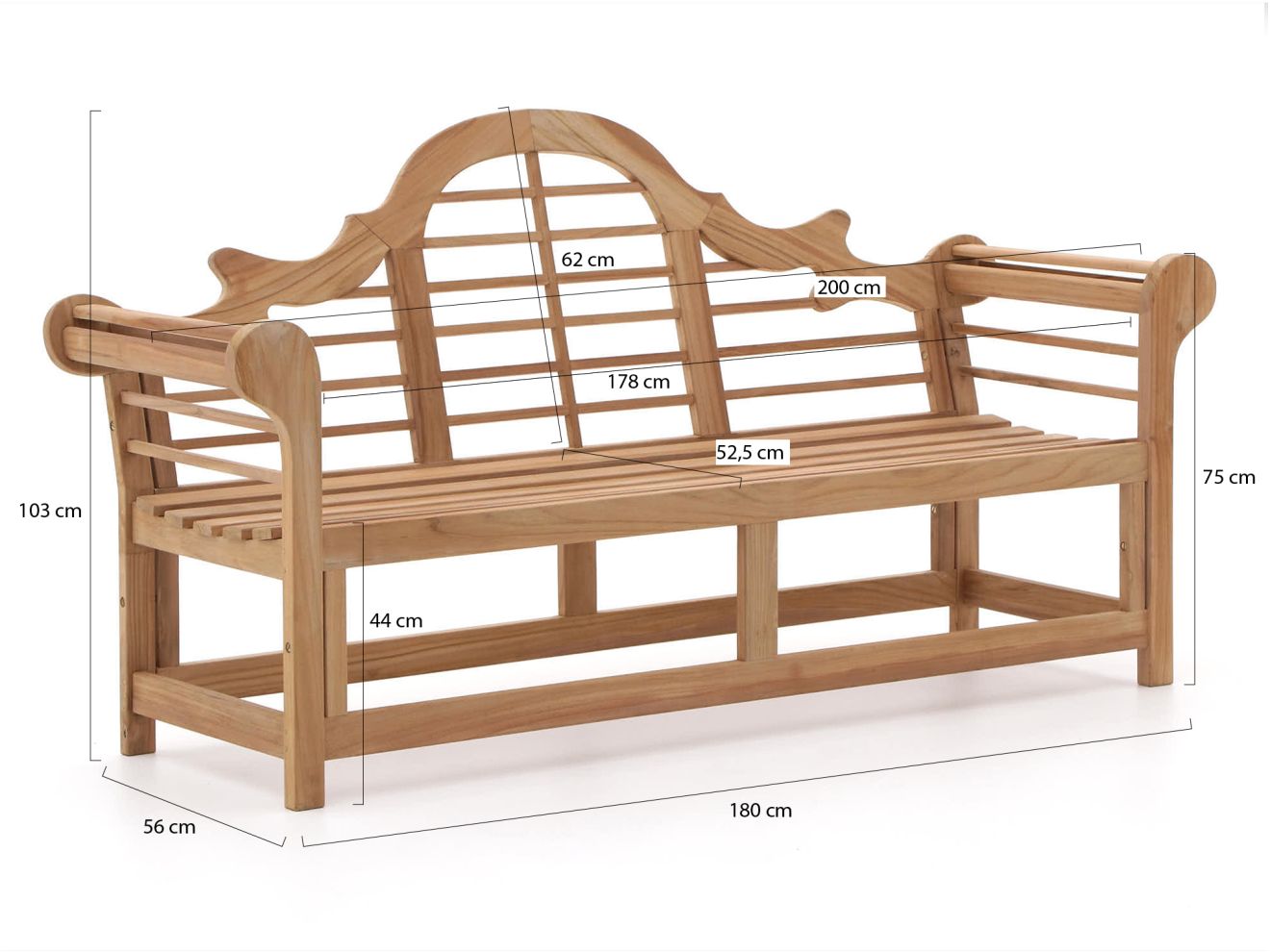 Sunyard Malboro Gartenbank 200 cm günstig online kaufen