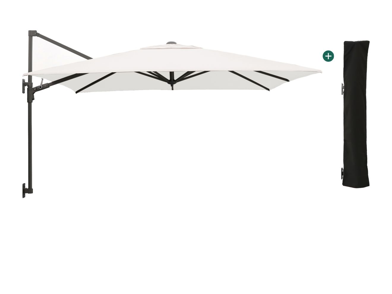 Shadowline Wandsonnenschirm 250x250 cm
