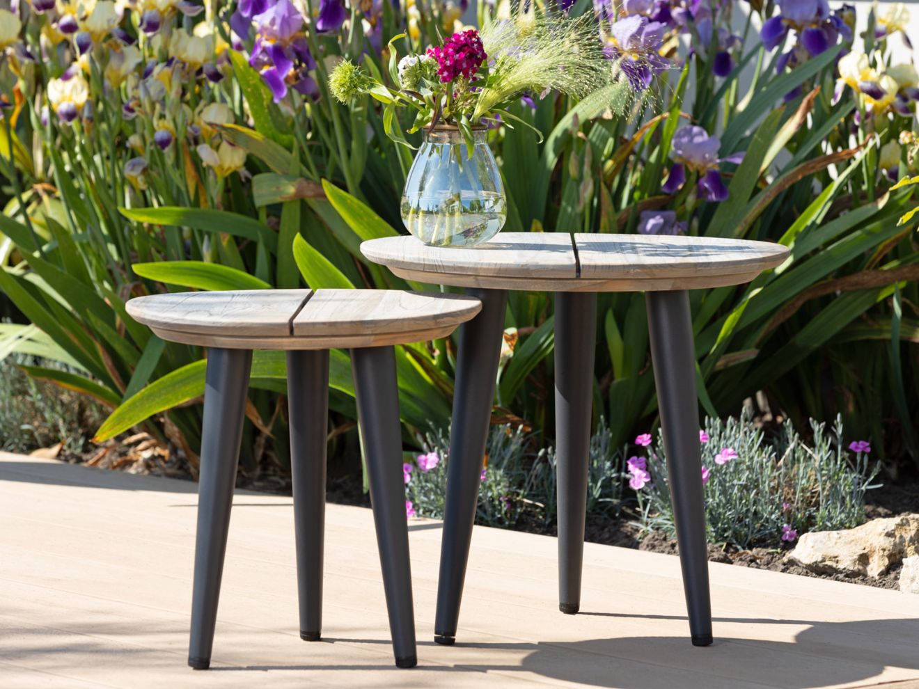 ROUGH-K Beistelltisch ø 50 cm Grau 50cm Rabatt: 21 %