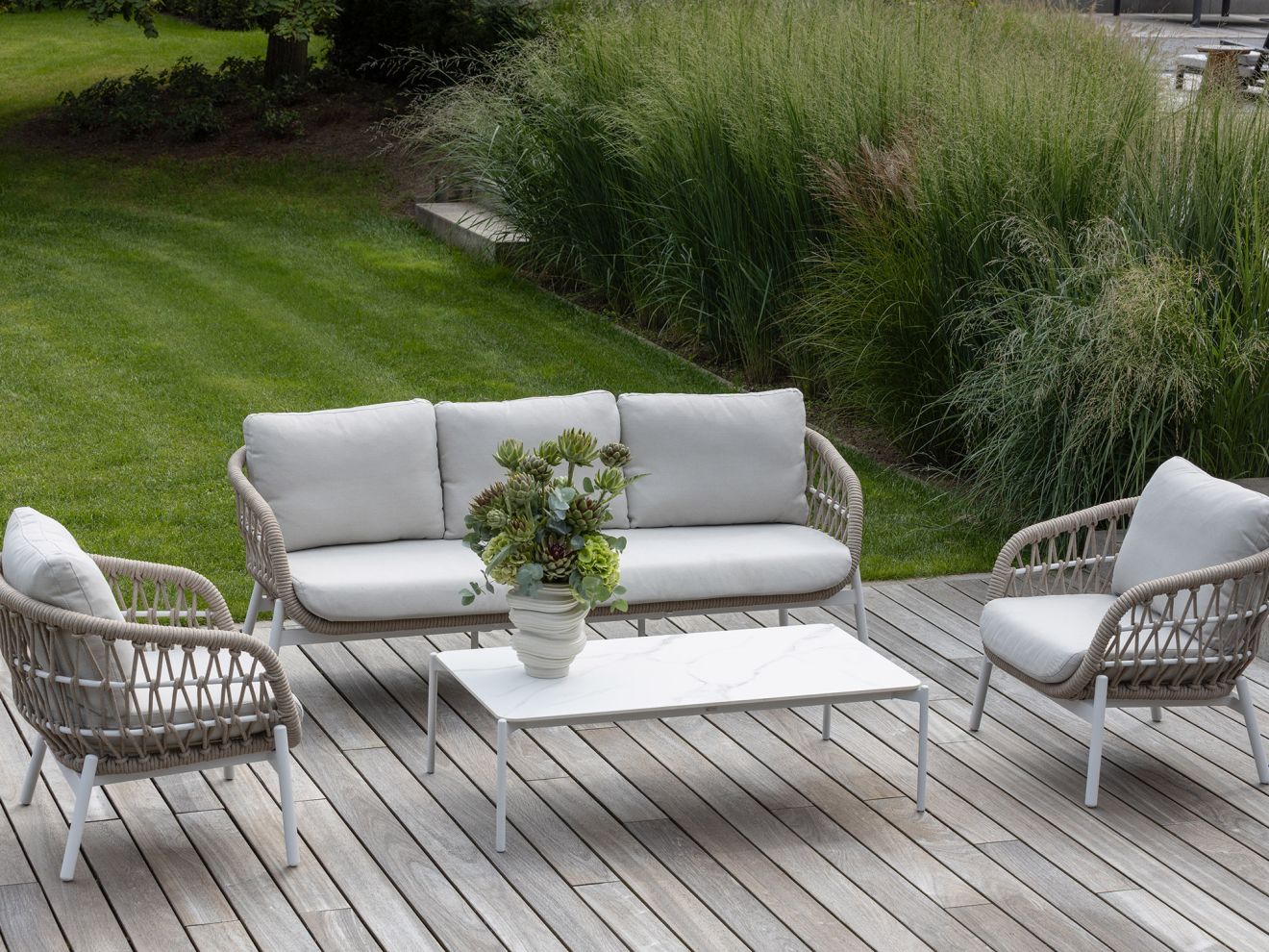 Bellagio Cupello loungetisch 130x70x40 cm Weiß  Rabatt: 21 %