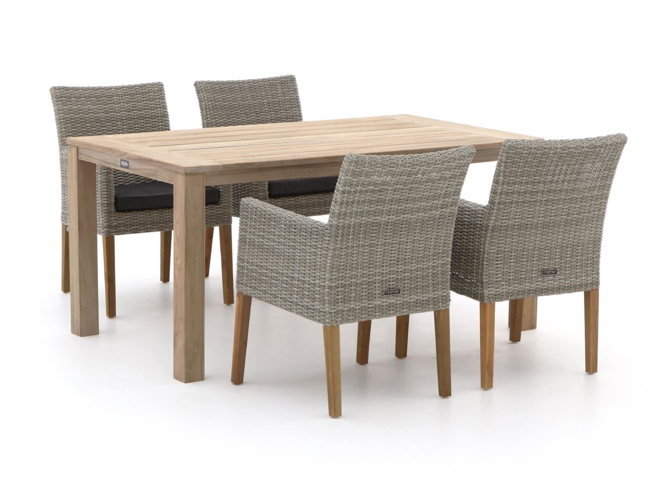 Intenso Lesa/ROUGH-S 160 cm Gartenmöbel-Set 5-teilig