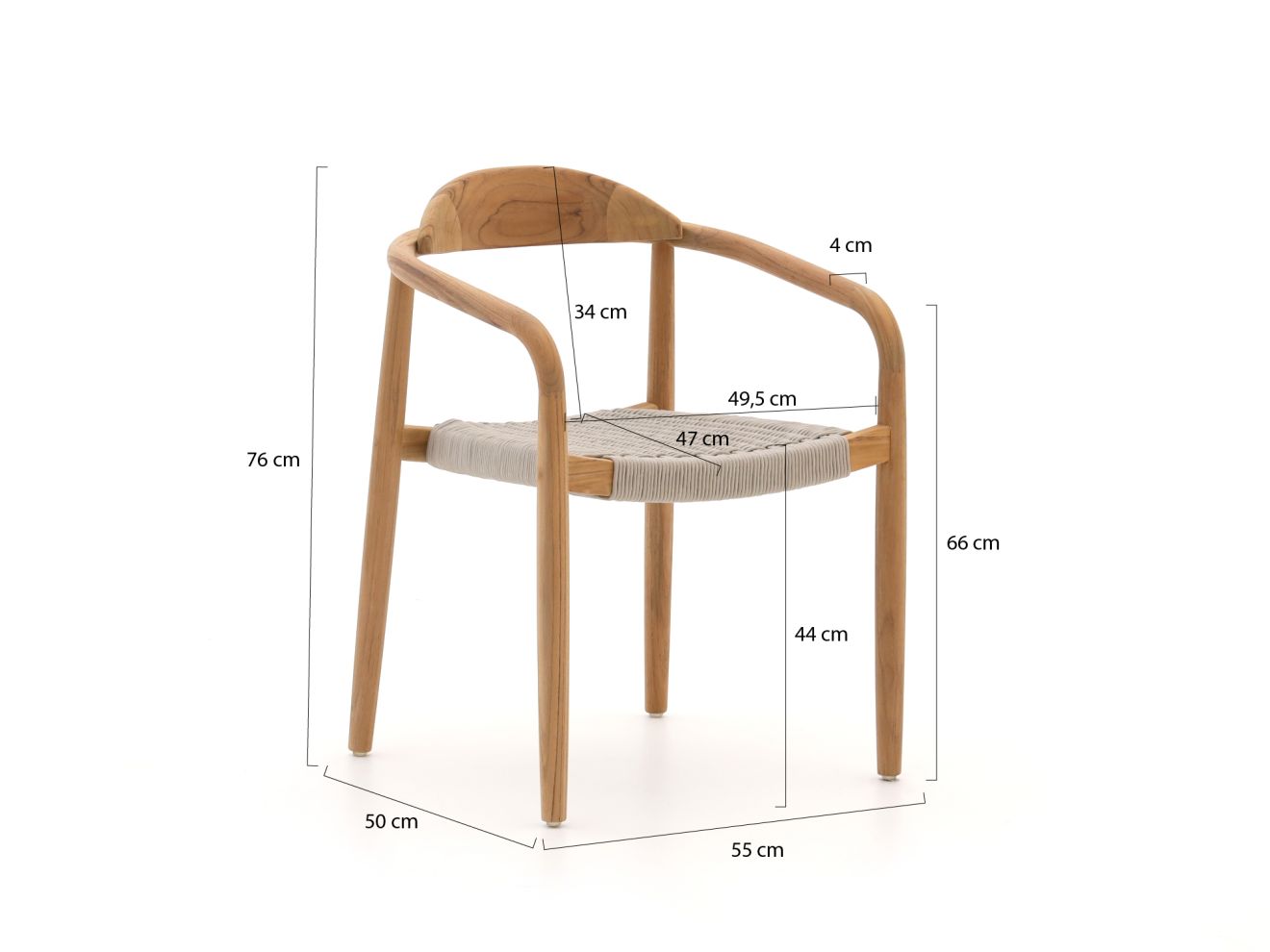 Bellagio Berbaro/Bruca 220 cm Gartenmöbel-Set 7-Teilig Stapelbar günstig online kaufen